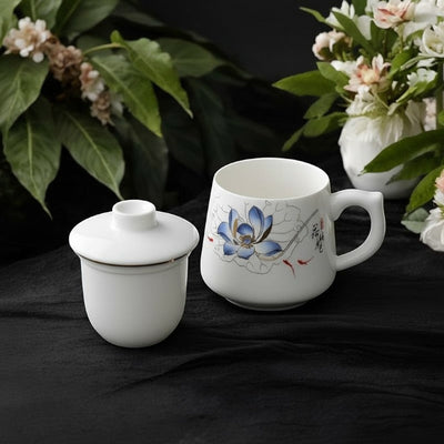 Tasse à thé avec infuseur porcelaine