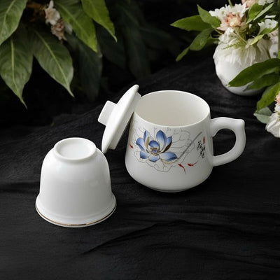 Tasse à thé avec infuseur porcelaine