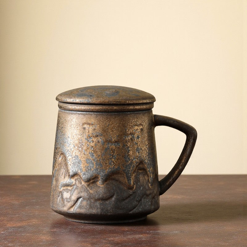 Tasse à thé vintage avec infuseur