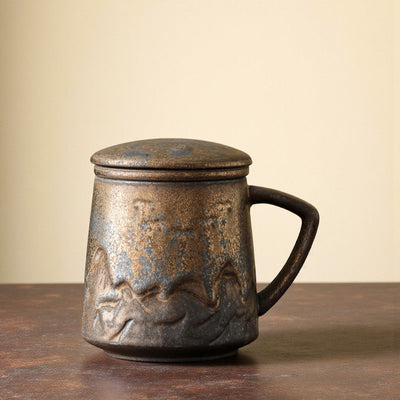 Tasse à thé vintage avec infuseur