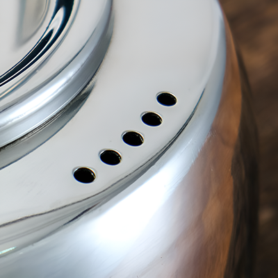 Théière ancienne inox