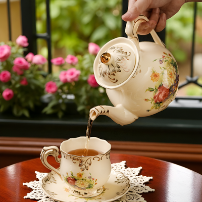 Théière anglaise élégance britannique