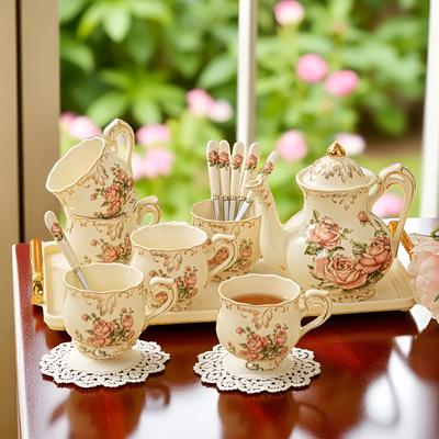 Théière anglaise élégance britannique