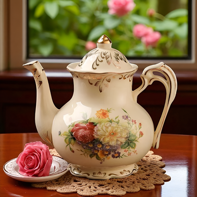 Théière anglaise élégance britannique