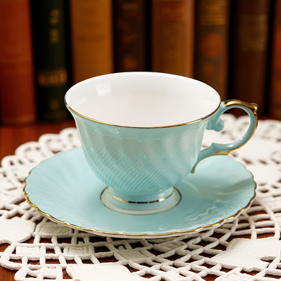 Théière anglaise finition dorée