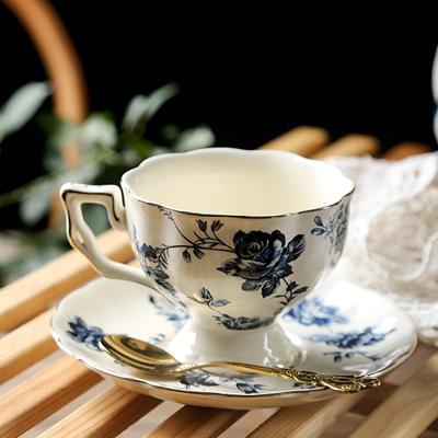 Théière anglaise fleur