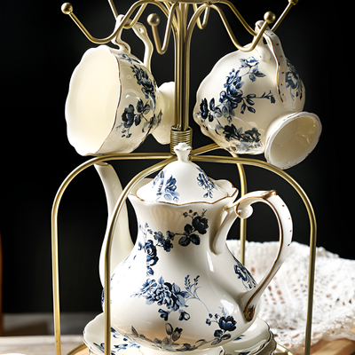 Théière anglaise fleur