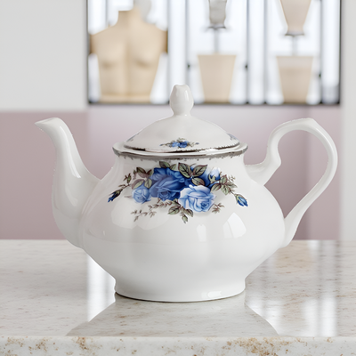 Théière anglaise porcelaine blanche