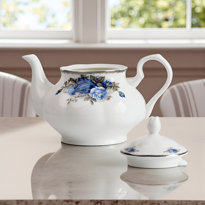 Théière anglaise porcelaine blanche
