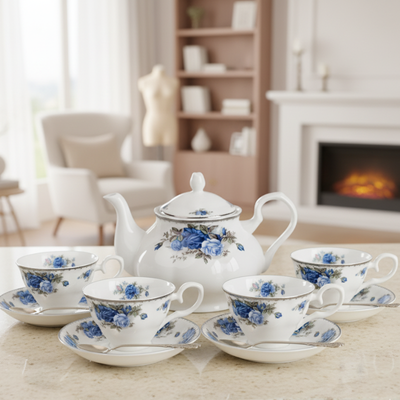 Théière anglaise porcelaine blanche