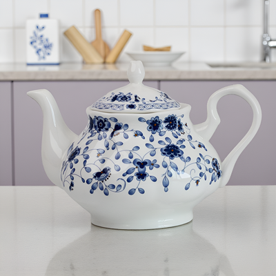 Théière anglaise porcelaine blanche