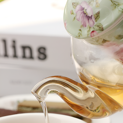 Théière anglaise en verre