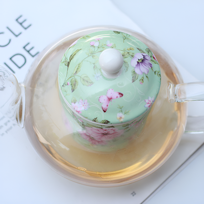 Théière anglaise en verre