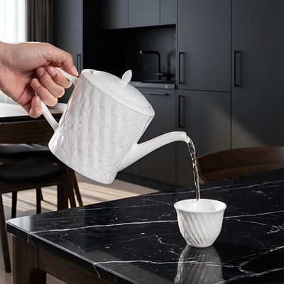 Théière blanche 1 litre