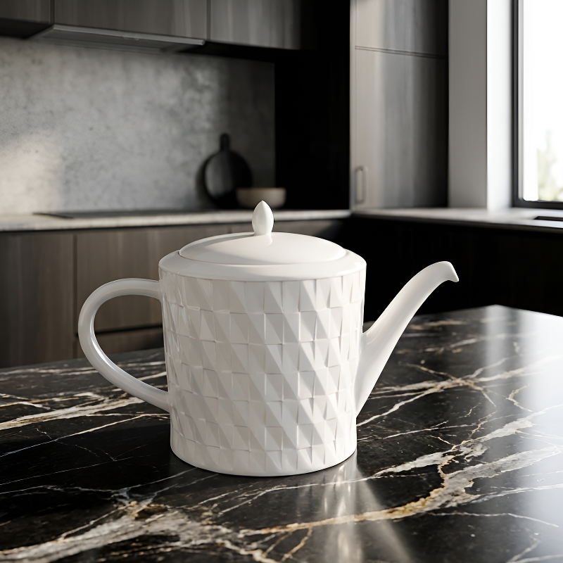 Théière blanche 1 litre