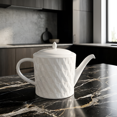 Théière blanche 1 litre