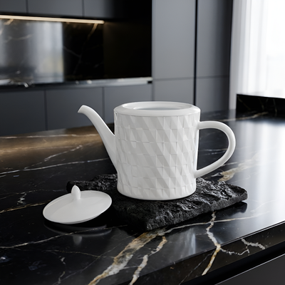 Théière blanche 1 litre