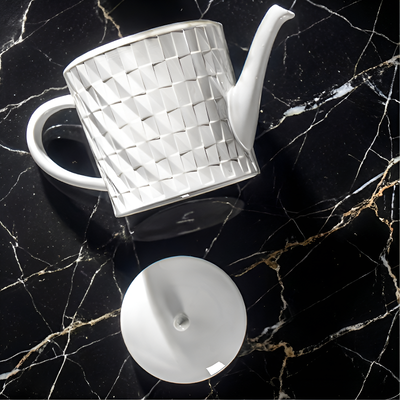 Théière blanche 1 litre