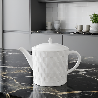 Théière blanche 1 litre