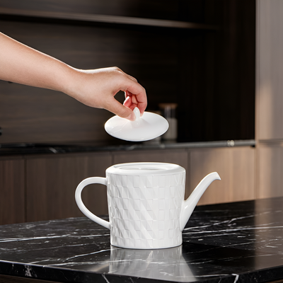 Théière blanche 1 litre