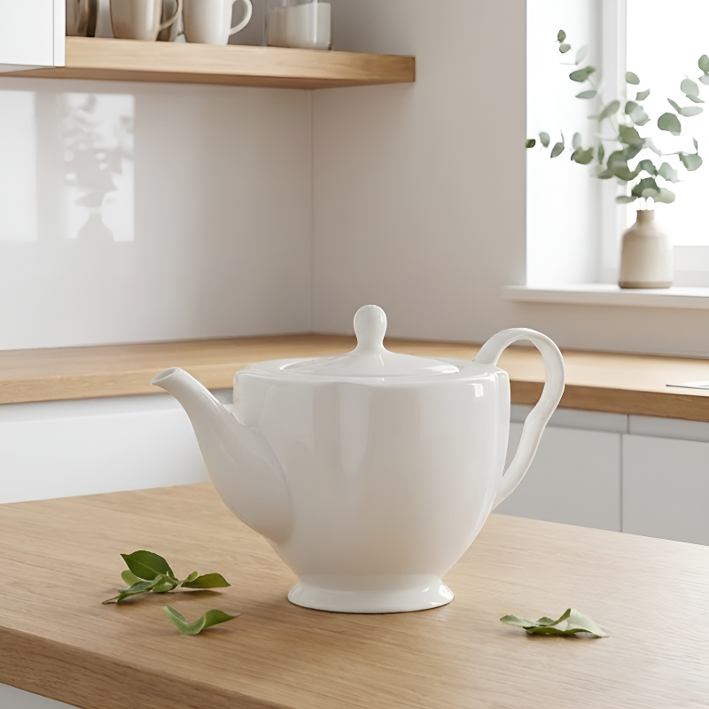 Théière blanche design