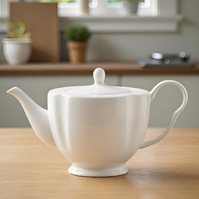 Théière blanche design