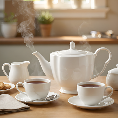 Théière blanche design