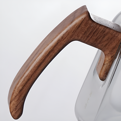 Théière borosilicate transparente