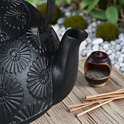 théière bouilloire en fonte japonaise
