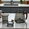 Théière carrée en verre