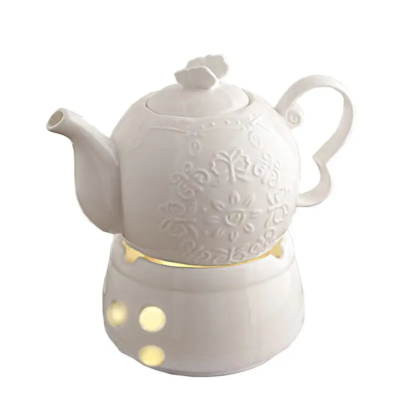 Théière céramique blanche