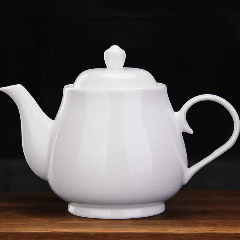 Théière céramique blanche