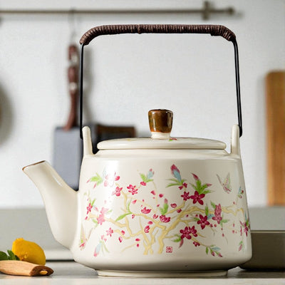 Théière céramique motif