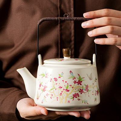 Théière céramique motif