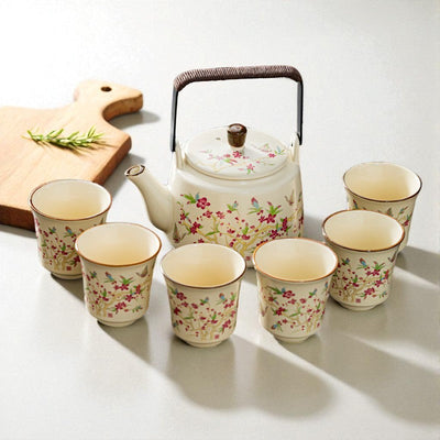 Théière céramique motif