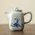 Théière céramique motifs bleus
