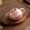 Théière céramique rose