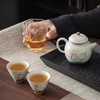 Théière céramique style végétale