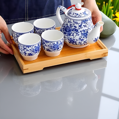 Théière chinoise bleu et blanc
