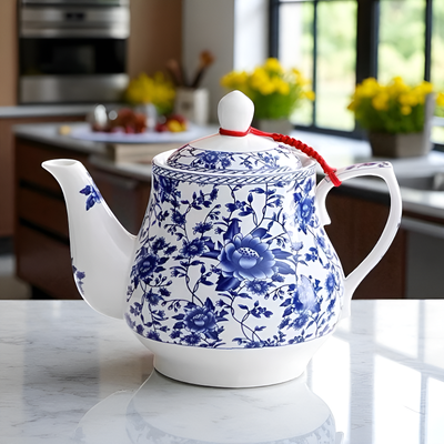 Théière chinoise bleu et blanc