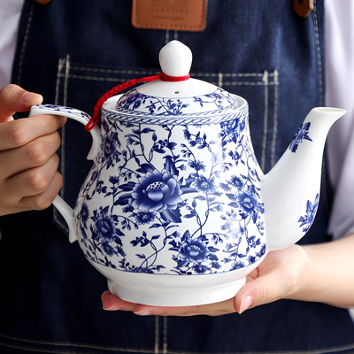 Théière chinoise bleu et blanc