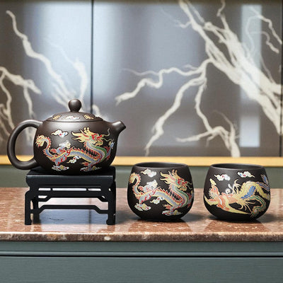Théière chinoise dragon