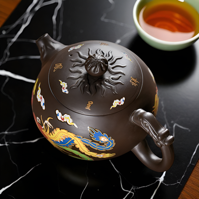 Théière chinoise dragon