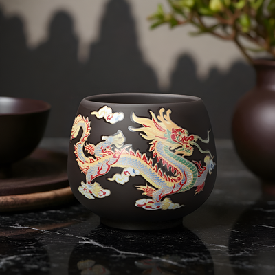 Théière chinoise dragon