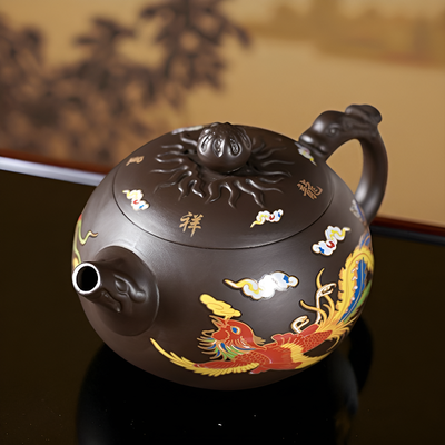 Théière chinoise dragon