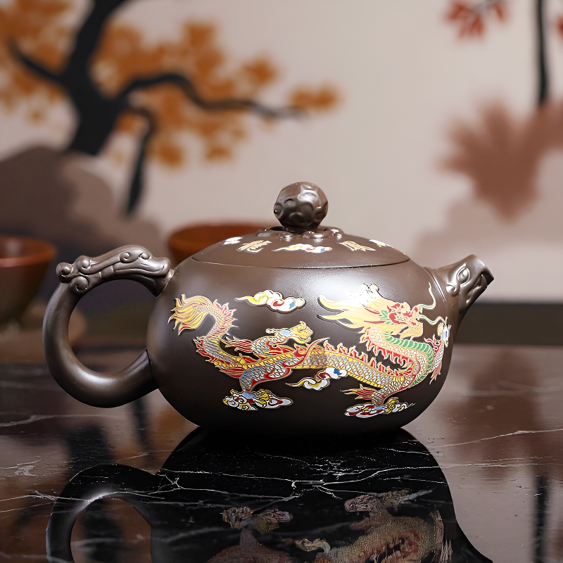 Théière chinoise dragon