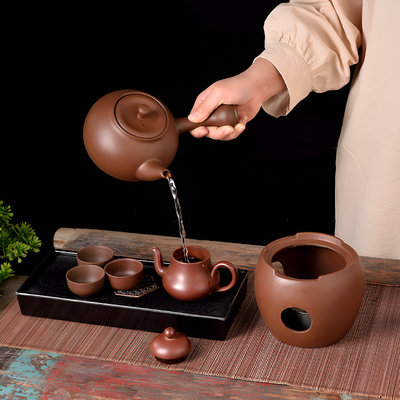 Théière chinoise marron terre