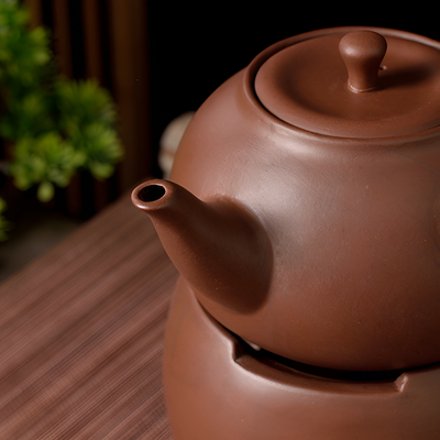 Théière chinoise marron terre