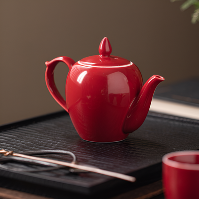 Théière chinoise rouge