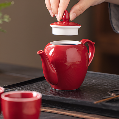 Théière chinoise rouge